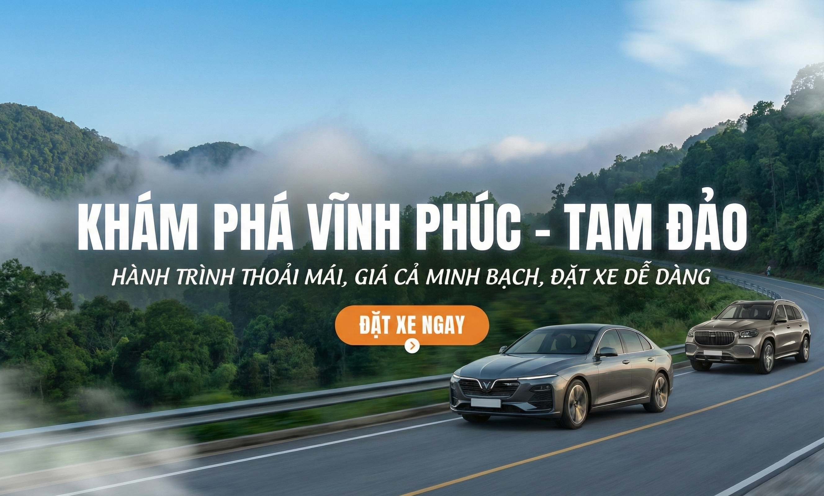 Xe ghép Tam Đảo giá rẻ - Bao xe 4 chỗ 7 chỗ